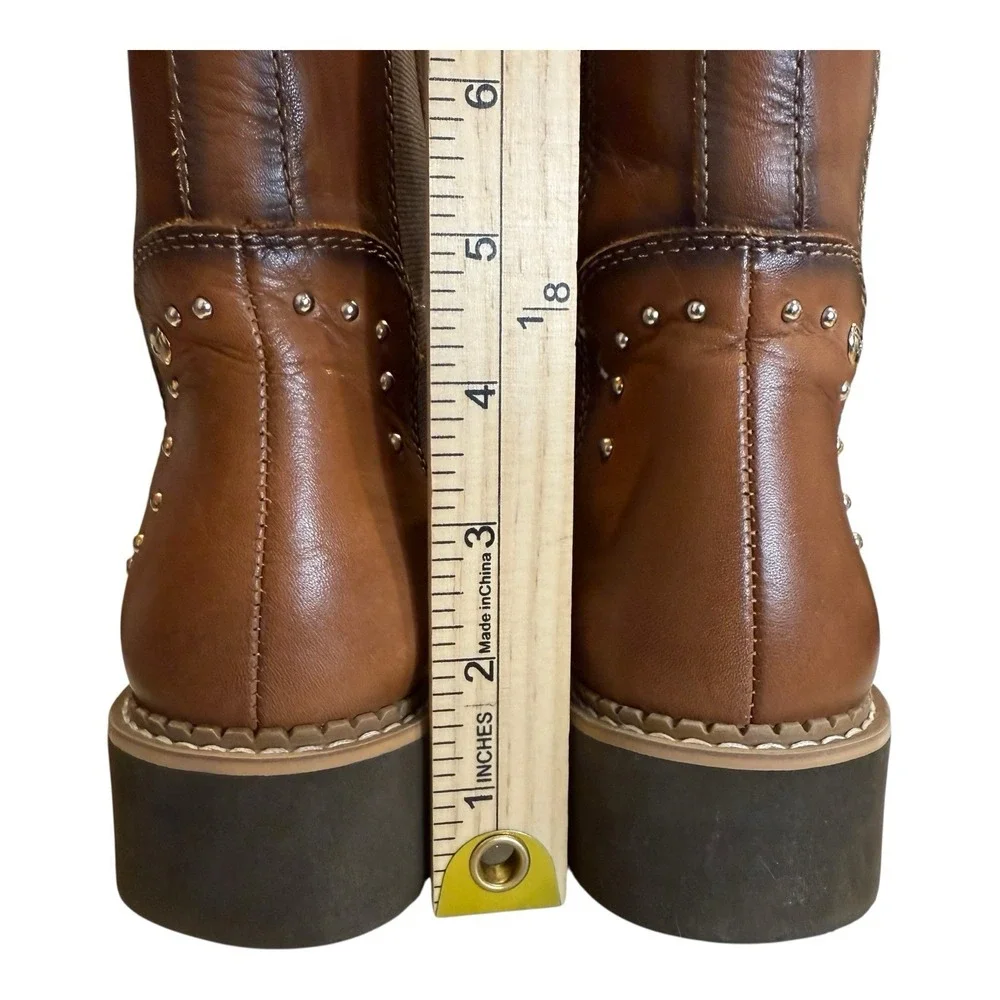 Pikolinos Women's Vicar WOV-8520 Leather Boot Studded Side Sock Panel 36 US 5